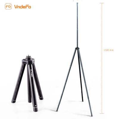 China 360 Rotation PORTABLE Flexible Folding Portable Aluminum Photography Selfie Vlogging Mobile Phone Stand Tripod Video Stand for sale