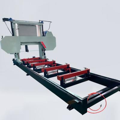 China Hot Selling Double Column Sliding Panel Board Machine Horizontal Single Table Gasoline Engine Woodworking Diesel Sawmill Saw for sale