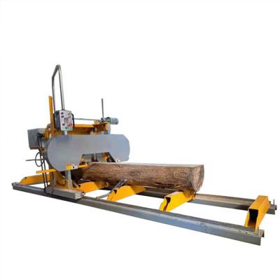 China Hot Selling Horizontal Mini Bandsaw Diesel Portable Electric Band Saw Mill Sawmill Forestry Log Band Horizontal Wood Cutting Saw Machine for sale