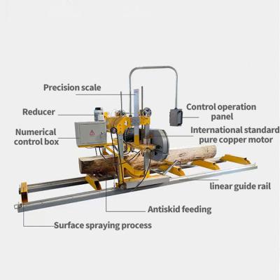 China Small Horizontal Automatic Wood Log Log Sawmill Wood Cutter Ply Board Machine for sale