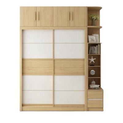 China (Size) Adjustable Chinese Factory Sell Bedroom Furniture Cheap Price Wooden Sliding Door Wardrobe for sale