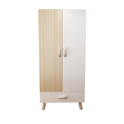 China (Size)Adjustable Hotel Home Bedroom Furniture Set Warehouse Sells Cheap Price Melamine 2 Doors Wooden Wardrobe for sale