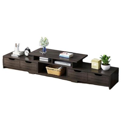 China Modern Design Home Hotel Living Room Furniture Cheap Prices Adjustable Wood Melamine TV(Height) Stands for sale