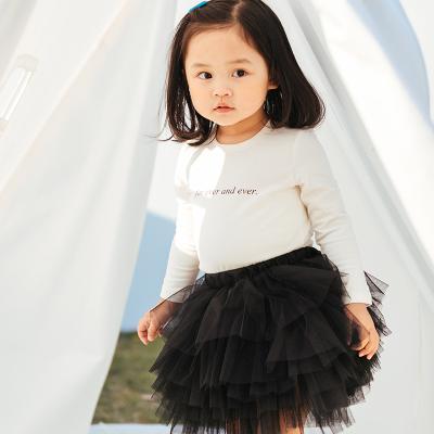 China Amazon Baby Anti-wrinkle Mesh Skirt Solid Colors For Hot Selling Spring Summer Fluffy Anti-Wrinkle For Girls 1-6T Easy Matching Skirt for sale