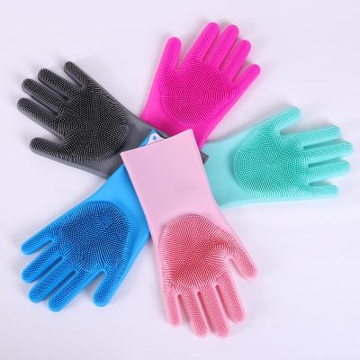 China Silicone Mitt Dishwashing Brushes Cleaning Pads, Rubber Oven Mitt Washing Mitt, Kids Dishwashing Silicone Mitt for sale