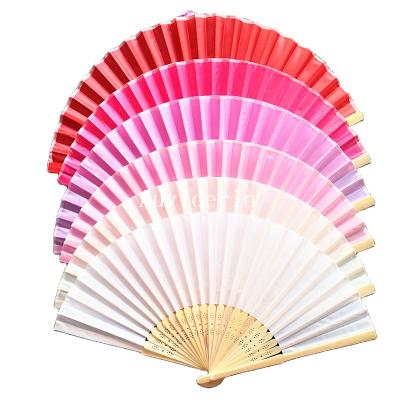 China Wedding Favors Gift Wedding Favors Gift Personalized Hand Fan In Wedding Gift Bag Customized Logo Folding Fan As Promotional Gift for sale