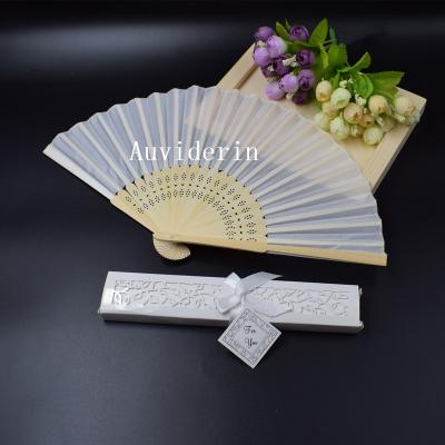 China China China Hand Fan For Wedding Favors Personalized Text Folding Fan Customized Logo Promotional Gift 15 Colors In Paper Gift Box for sale