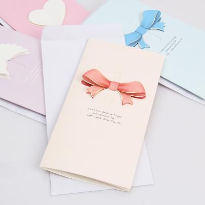 China Europe Europe Customize 3D Greenting Card Wedding Invitation Cards Mother's Day Greeting Cards With Heart for sale