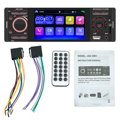 China MEKEDE Stereo For JSD-3001 Car Stereo 1 Din Autoradio BT Radio 4 Inch MP5 Multimedia Player Support Micophone And Rear View Camera for sale