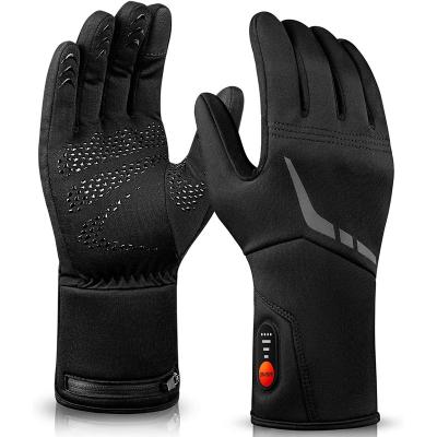 China Waterproof \warm \breathable\comfortable Wasoto 2500mAh Battery Powered Rechargeable Heated Gloves Liners Winter Waterproof Heated Liners for Ski for sale