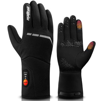 China Waterproof \warm \breathable\comfortable Heated Glove Liners for Men Women Rechargeable Battery Electric Heated Gloves Winter Warm Glove Liners Riding Ski for sale