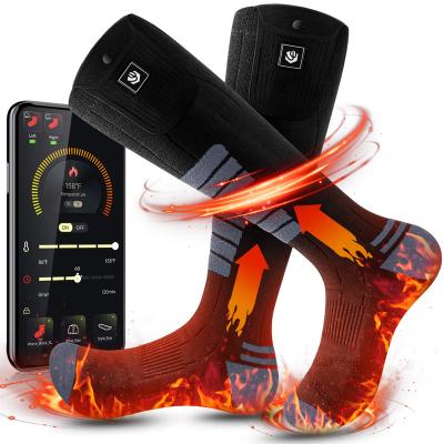 China Sporty Rechargeable Washable Battery Operated Passionate Socks with APP Remote Control for Ice Hunting Fishing Camping Hiking Skiing for sale