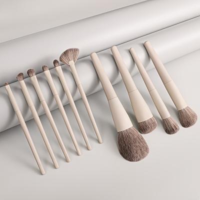 China Smudge Brush Smudge Brush Makeup Brushes 10 Pcs Premium Synthetic Kabuki Foundation Brush Blending Face Powder Blush  Eye Shadows Makeup Brush S for sale