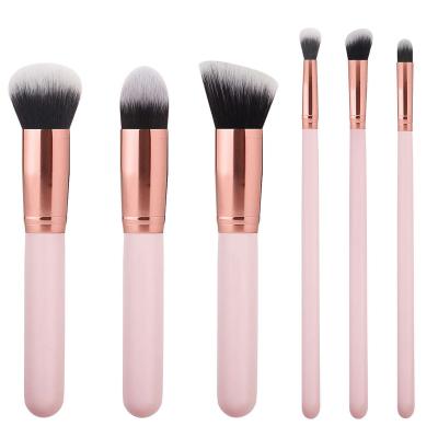 China Smudge Brush Smudge Brush Wholesale Pink Makeup Brush Luxurious Rose Gold Foundation Eyeshadow Eyebrow 5 6 7 16pcs Makeup Brush Set for sale