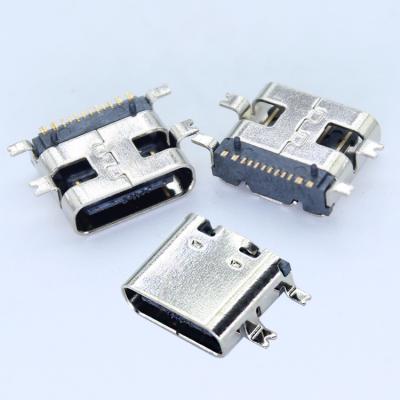 China Type-C 3.1 C 24Pin Usb C Connector 31 Usb C Connector 31 Female Connector 14 PCB 24 Pin 16 Pin Terminal 180 Degree for sale