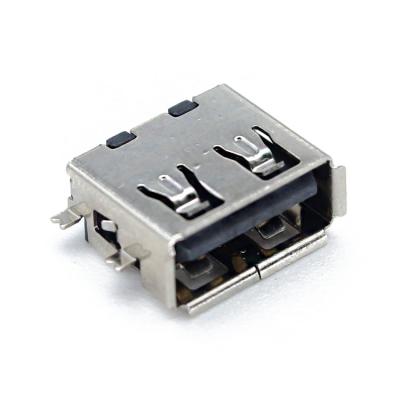 China PCB Usb 2.0 4Pin A Type Female Socket Conector Dipped Horizontal Type B PCB Straight 4 Pin Micro Usb Socket 2.0 1.9 Smt Smt Short for sale