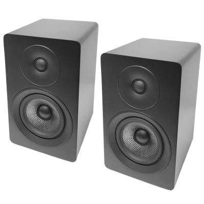 China HiFi Passive Bookshelf Speakers 5.25 Inch Woofer 1 Inch Tweeter Solid Wood Cabinet Speakers for sale