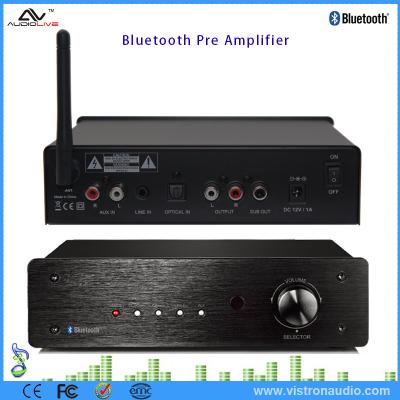 China Dual Channel Small Stereo Audio Pre Amplifier HD Bluetooth Preamp Receiver for sale