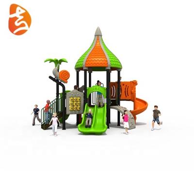 China New Kids Curiosity Stimulated Playground Equipment Kids Outdoor Play Fun Plastic Slide for sale