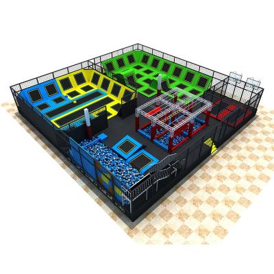 China With Protective Net Good Quality Commercial Kids Wholesale Price OEM/ODM Indoor Trampoline Park Mall for sale