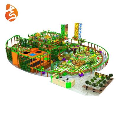 China From 3-14 Years Wholesale Jungle Theme Around Large Indoor Trampoline Kids Plastic Playground Equipment for sale