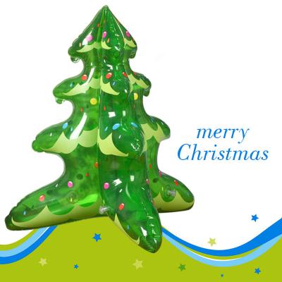 China Small PVC Inflatable Christmas Tree Toy Family Club Bar Party Ornament Mini Christmas Tree PVC Toy for sale