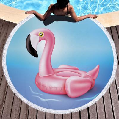 China Beach Towel Bag Towel Flamingo QUICK DRY Microfiber Custom Custom Beach Towel for sale