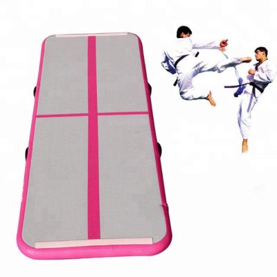 China Hot Inflatable Yoga Mat Cushion Air Gymnastic Wire Drawing Air Track Cushion for sale