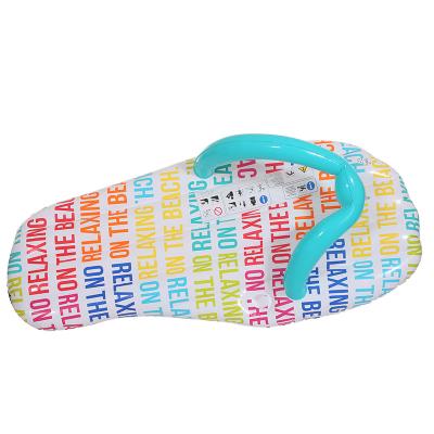 China Kid PVC Inflatable Slippers Water Row Inflatable Beach Shoes Inflatable Swimming Floating Shoe for sale