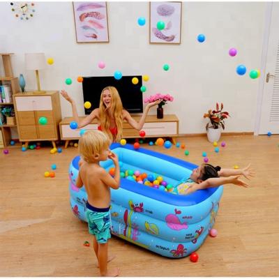 China PVC summer inflatable baby pool, family pool splashing water. for sale