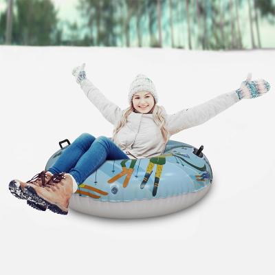 China Cold And Wear Resistant Inflatable Winter Sled Skiing Circle Ski Adult PVC Material Christmas for sale