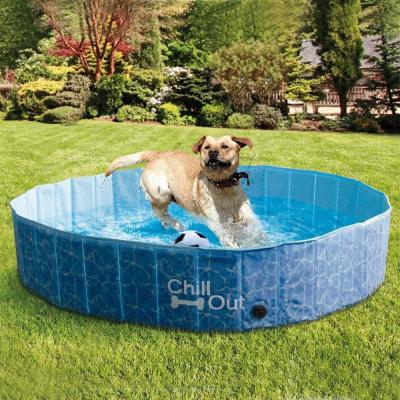 China Portable Collapsible Folding Test Pet Pool PVC Dog Cat Tub Tub Sink for sale