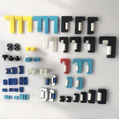 China Building Material Shops L Shaped Guide Rail With Pulley Buffer Rubber Pad for sale