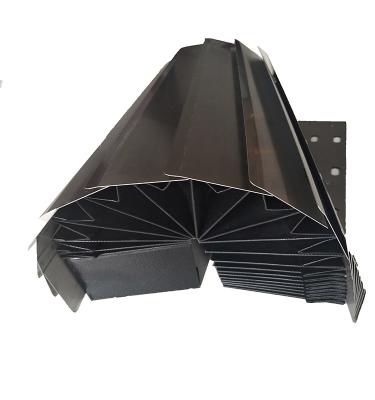 China Flat Cover Folding Type Flexible Metal Cnc Machine Barrier Shield / Guard / Cover for sale