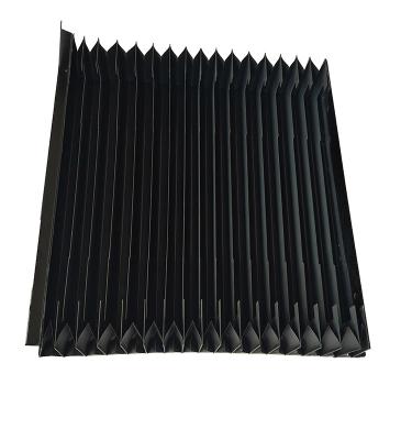 China Custom Retractable Steel Machinery Repair Shops Guide Way Accordion Shield for sale