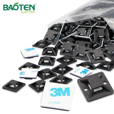 Κίνα BAOTENG Heat Resistant Cable Tie Holder Base Self Adhesive Nylon Cable Tie Mounts προς πώληση