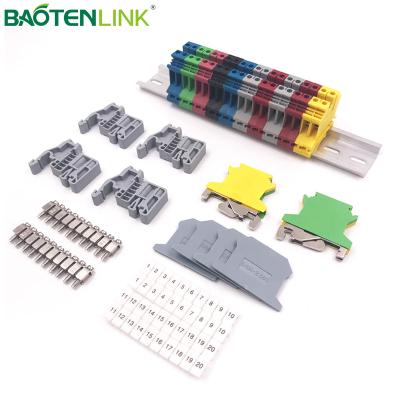 China Connecting Wire Din Rail Terminal Block Accessories Mount Insert Bridge For Screw Terminal Block en venta