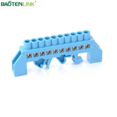 China Wire connecting BAOTENG m3 terminal block connector electrical power distribution block brass terminal for sale