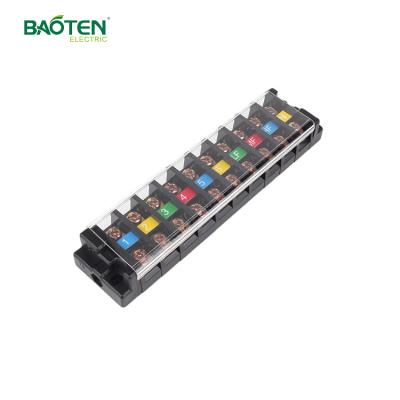 China Wire Connecting Screw Terminal Fixed Terminal Block Type Double Row Terminal TA-2010 en venta