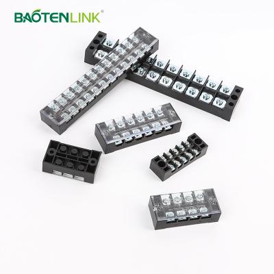 China Wire Connecting TB-1504 Fixed Terminal Strip 15A 4Pin Terminal Block Series Dual Row Screw Terminal Blocks 600V Te koop