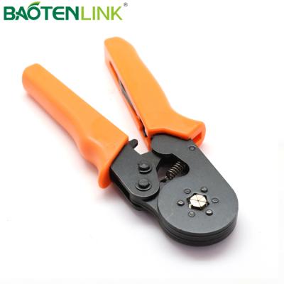 China Self-Adjusting Manual Cable Ferrule Crimping Pliers Connector BAOTENG Ratchet Crimping Tool for sale