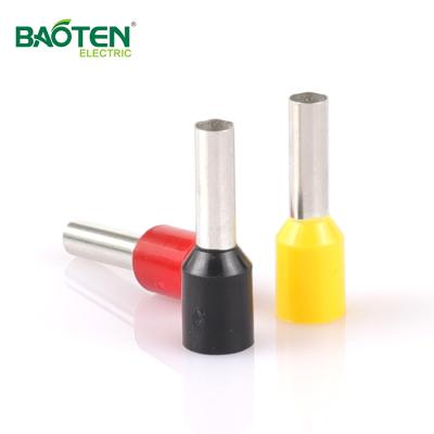 China high quality E-copper BAOTENG E6018 block pin insulated nylon rope end terminal en venta