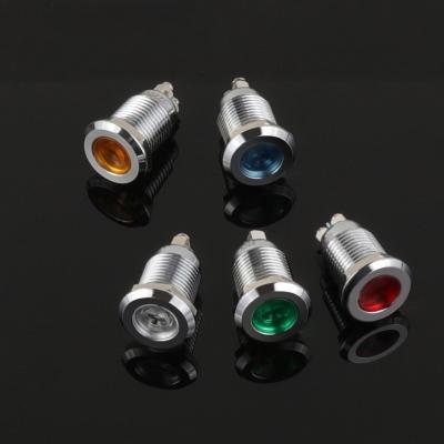 China Stainless Metal Brass/Nickel Plated Steel Led Indicator Light Power Signal Warning Light Pilot Lamp 6V 12V 24V 240V Te koop