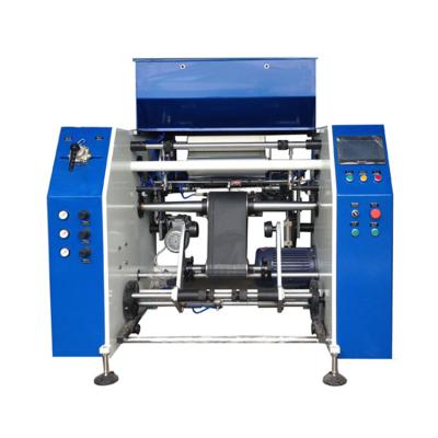 China CLOTHING 5 Shaft Small Roll PVC Cling Film Rewinding Machine for sale