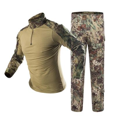 China Retail Anti-Static Outdoor Multi Tactical Combat Clothing Color Shirt And Pants Camouflage Uniforms Manufacturer for sale