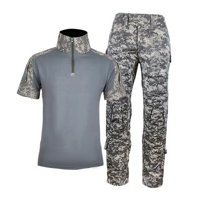 China Camouflage Uniform 65% Polyester 35% Cotton Tactical Clothing Anti-Static Training Uniform Work Shirts for sale