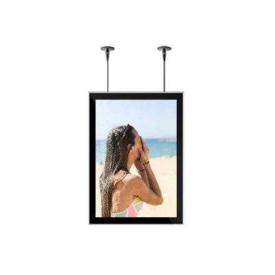 China Advertising Display Wholesale Cheap single side slim A0,A1,A2,A3 customized Hanging magnetic light box for sale