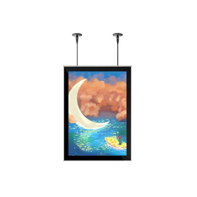 China Advertising Display Hot Selling double sided hanging picture Hanging magnetic light box for sale