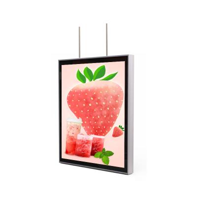 China Advertising Display Popular Products 2023 hanging sign a2 Hanging magnetic light box for sale