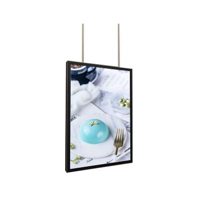 China Advertising Display Cheap Products  marketing led light box hanging led poster frame a Hanging magnetic light box for sale